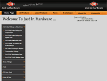 Tablet Screenshot of justinhardware.com